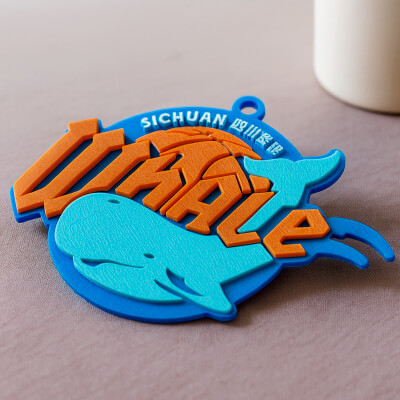 CBA Sichuan Blue Whales Keychain Badge Color Printable