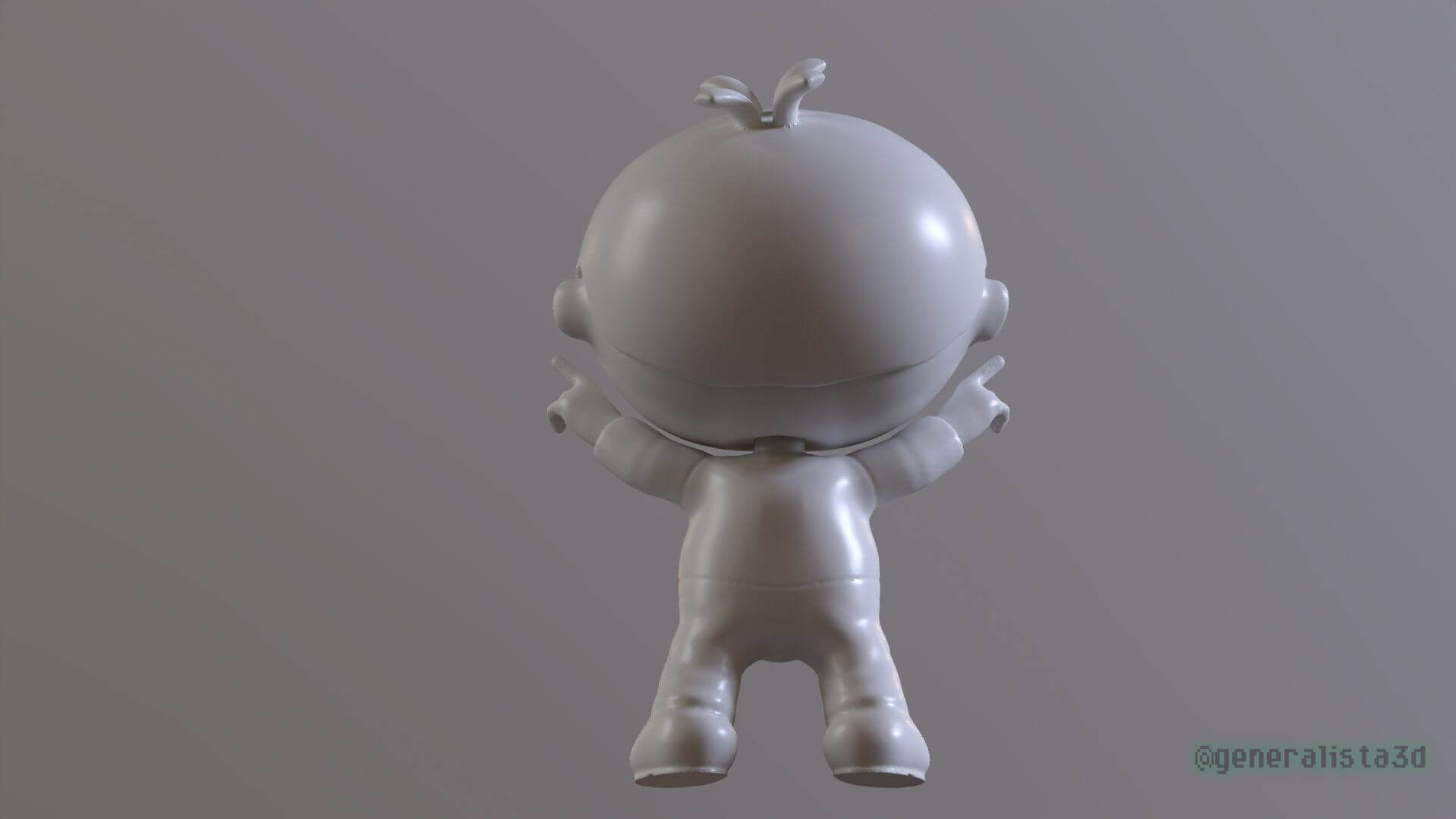 Charlie and The Numbers Printable and Animated - 3D Model by danyelon