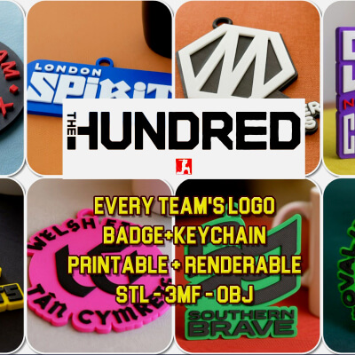 County Championship the Hundred All Teams Keychain Pack