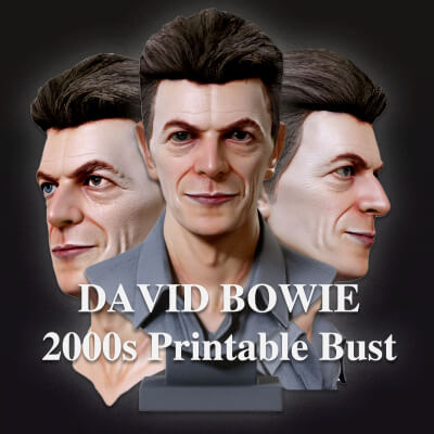 David Bowie 2000s Renderable Bust