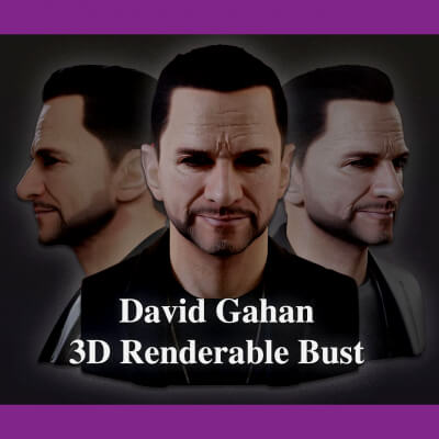 David Gahan Renderable Bust