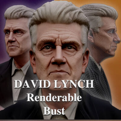 David Lynch Renderable Bust