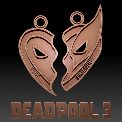Deadpool 3 Necklace Printable and Renderable