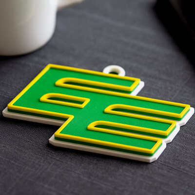 Edmonton Elks Keychain Badge Color Printable