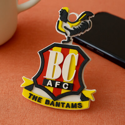 EFL League Two Bradford City Keychain Badge Color Printable