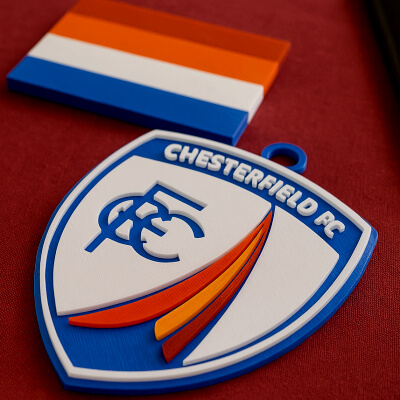EFL League Two Chesterfield Keychain Badge Color Printable