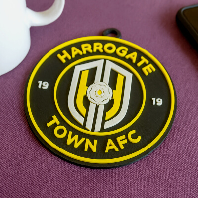 EFL League Two Harrogate Town Keychain Badge Color Printable