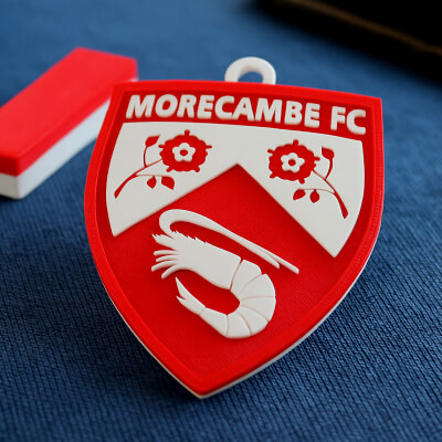 EFL League Two Morecambe Keychain Badge Color Printable