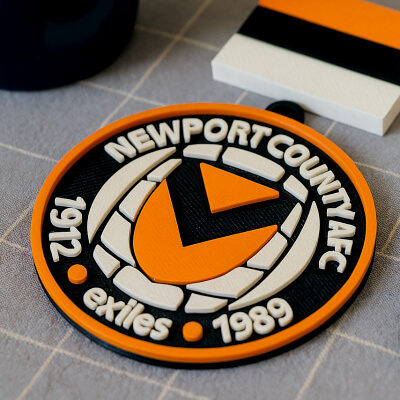 EFL League Two Newport County Keychain Badge Color Printable