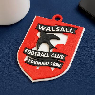 EFL League Two Walsall Keychain Shield Color Printable