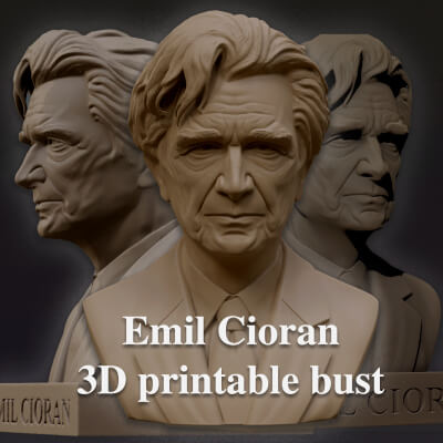 Emil Cioran Printable Bust