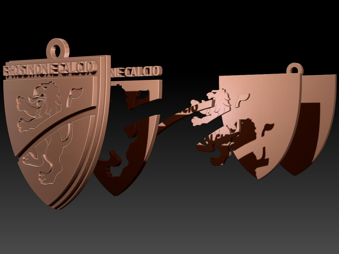 Frosinone Keychan Logo Printable and Renderable - 3D Print Model by ...