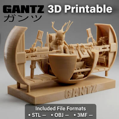 GANTZ Sphere &ndash 3D Printable Diorama Set