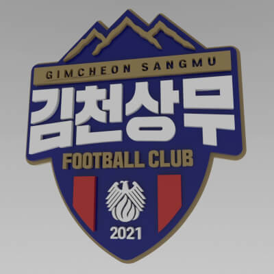 Gimcheon Sangmu Logo Teams Printable and Renderable