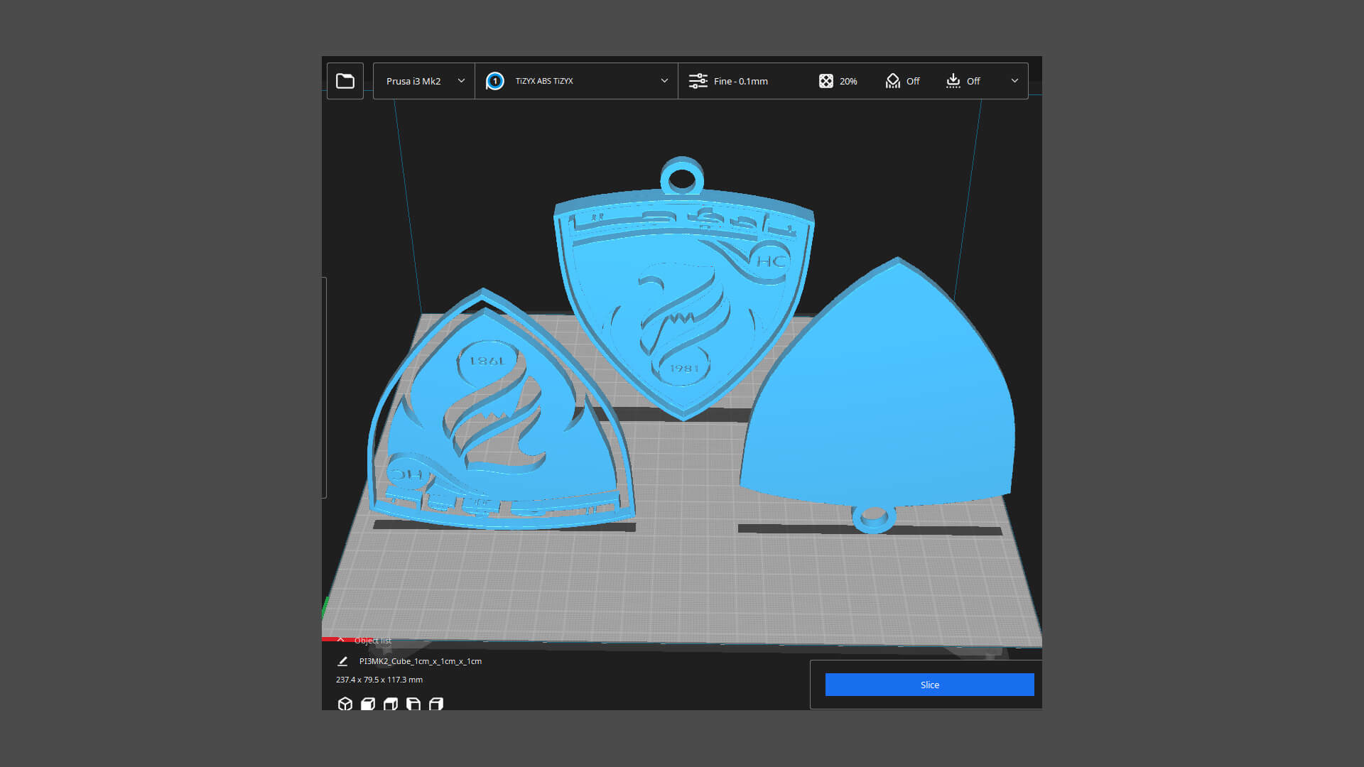 Hatta Logo Keychan Shield Printable and Renderable - 3D Model by danyelon