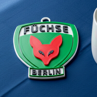 HBL F&uumlchse Berlin Keychain Badge Color Printable