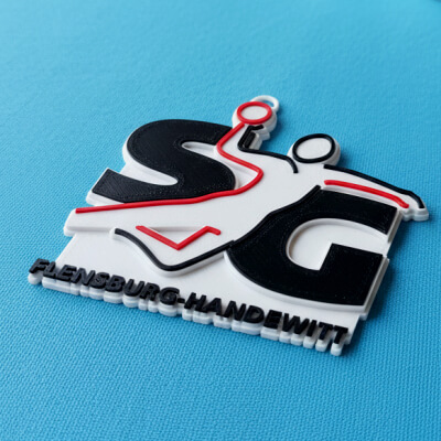 HBL SG Flensburg-Hand Keychain Badge Color Printable