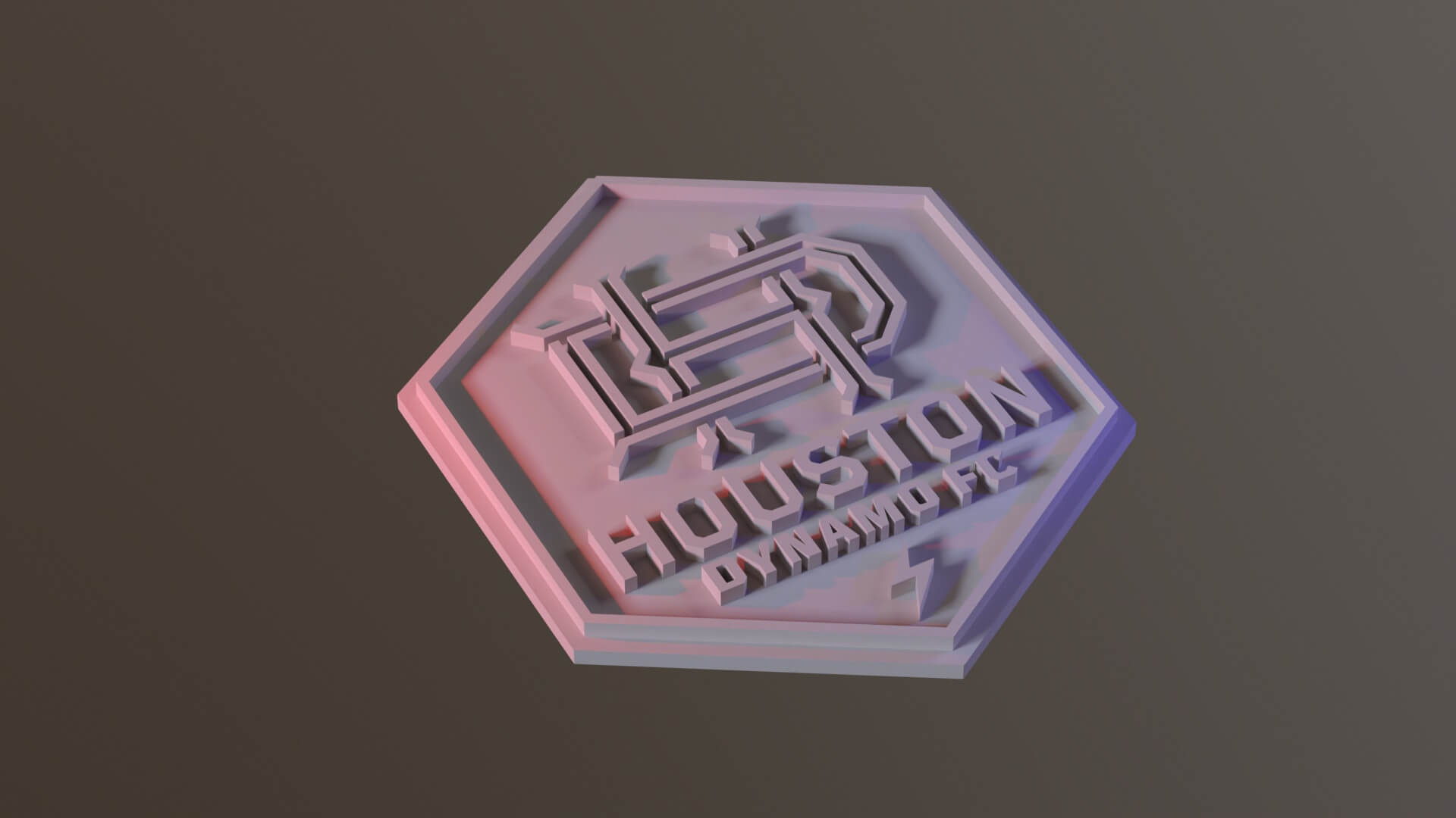 Houston Dynamo FC Logo Keychan Printable - 3D Print Model by danyelon
