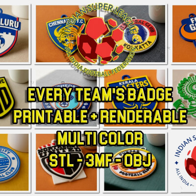 ISL Indian Super League All Teams Keychain Pack