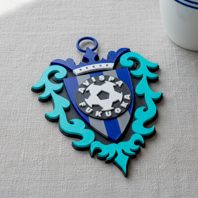 J1 Avispa Fukuoka Keychain Badge Color Printable