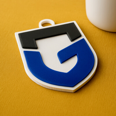 J1 Gamba Osaka Keychain Badge Color Printable and Renderable