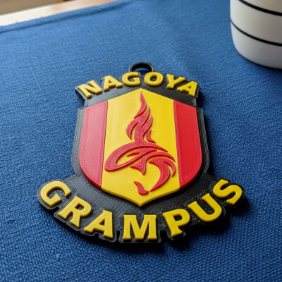 J1 Nagoya Grampus Keychain Badge Color Printable