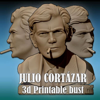 Julio Cort&aacutezar Printable Bust
