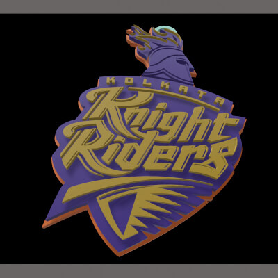 Kolkata Knight Riders Badge Printable and Renderable