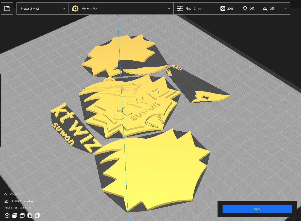 Kt Wiz Printable Keychan Logo Shield - 3D Print Model by danyelon