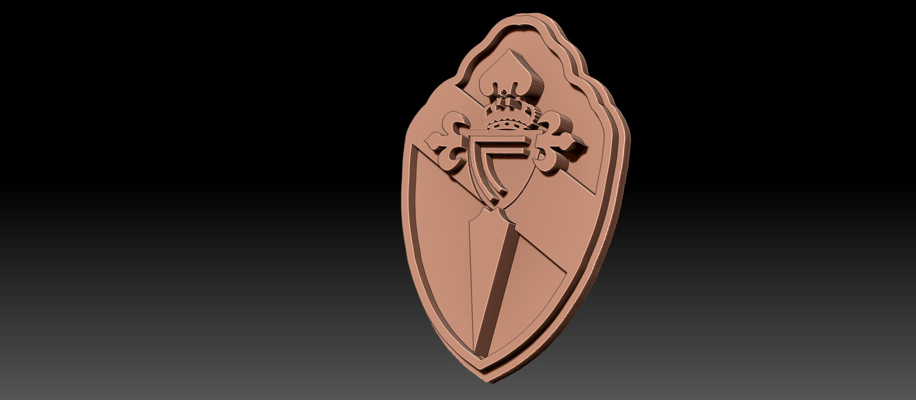 La Liga Celta Vigo Printable Renderable Logo - 3D Print Model by danyelon