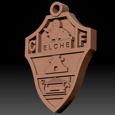 La Liga Elche Club Printable Renderable Logo