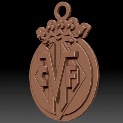 La Liga Villarreal CF Team Printable Renderable Logo