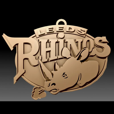 Leeds Rhino Keychain Badge Printable