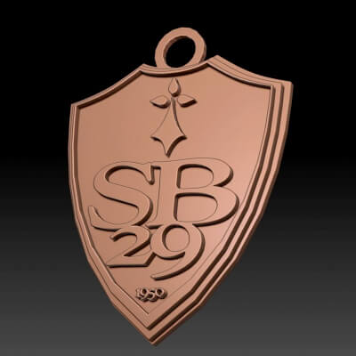 Ligue 1 Stade Brestois 29 Printable and Renderable