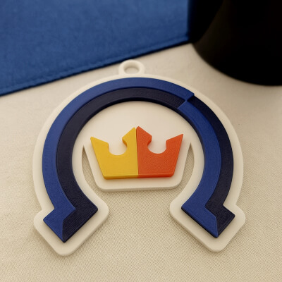 Liiga Kiekko-Espoo Keychain Badge Color Printable