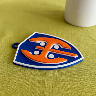 Liiga Tappara Keychain Badge Color Printable and Renderable