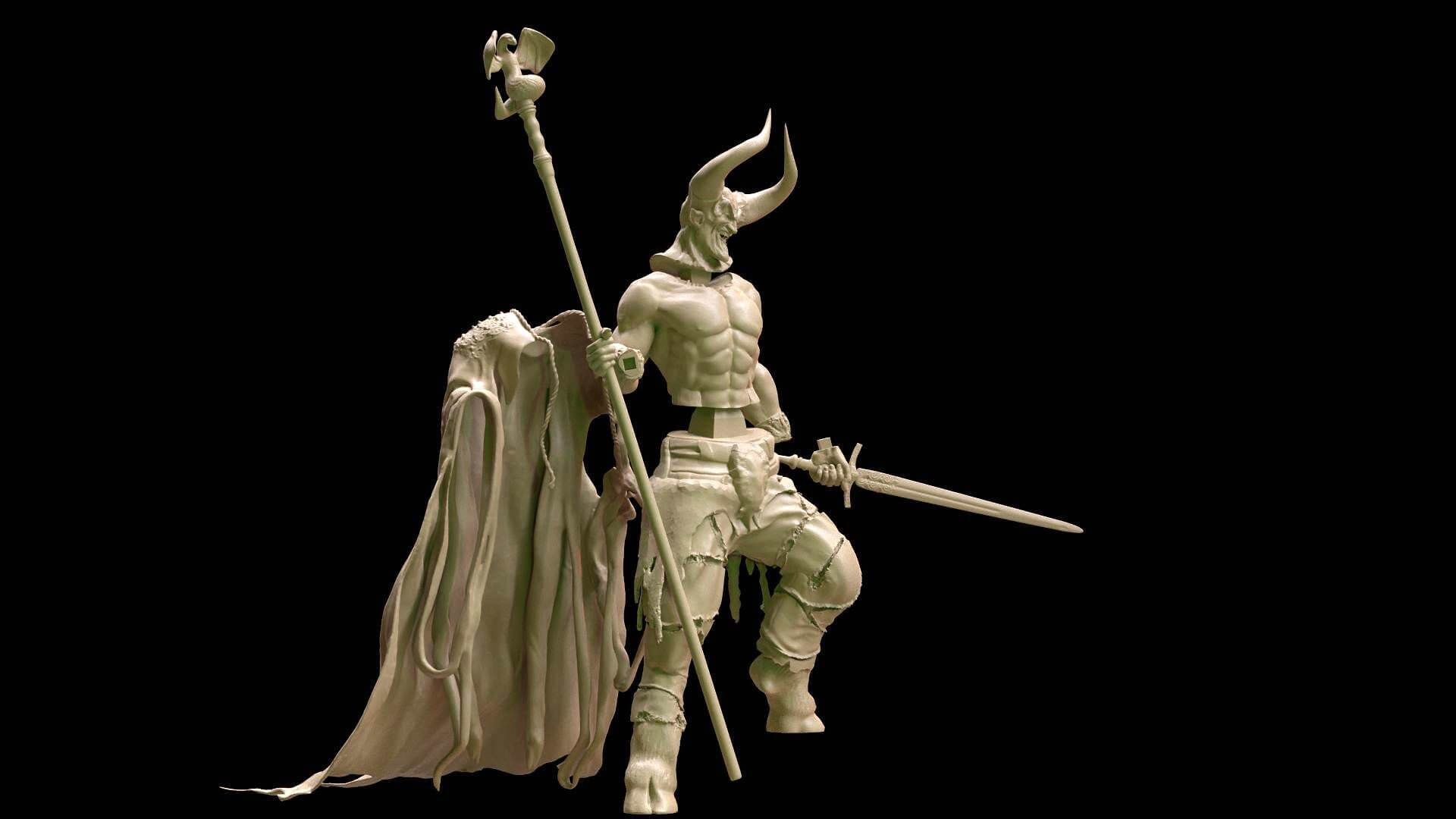 Lord of Darkness Printable - 3D Print Model by danyelon