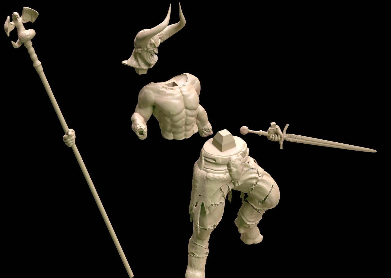 Lord of Darkness Printable - 3D Print Model by danyelon