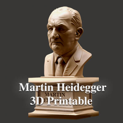 Martin Heidegger Printable Bust