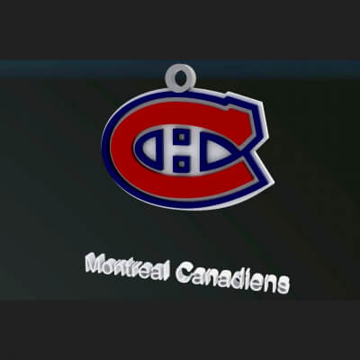 Montreal Canadiens Logo Shield Printable and Renderable Keyc