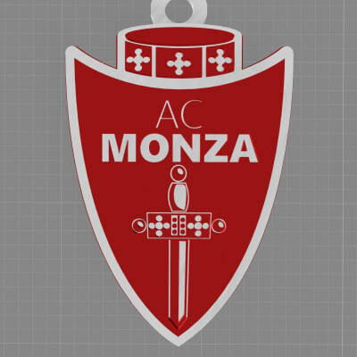 Monza Keychan Logo Printable and Renderable