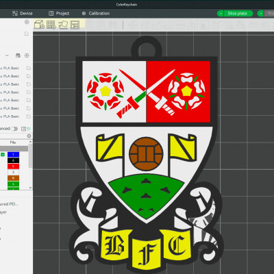 National League Barnet Keychain Badge Color