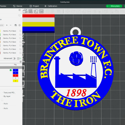 National League Braintree Town Keychain Badge Color