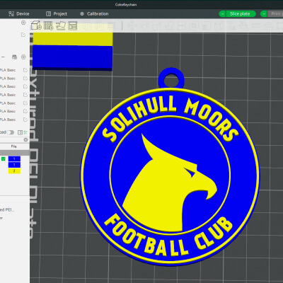 National League Solihull Moors Keychain Badge Color