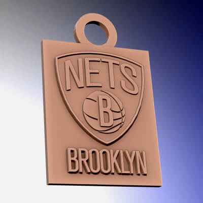 NBA Brooklyn Nets Team Logo Printable and Renderable