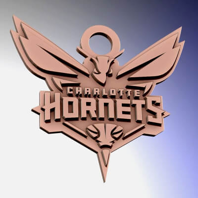 NBA Charlotte Hornets Team Logo Printable and Renderable