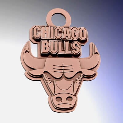 NBA Chicago Bulls Team Logo Printable and Renderable