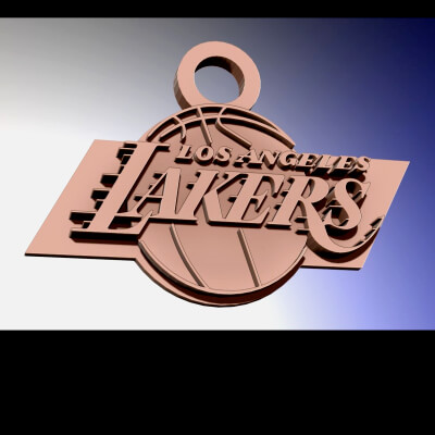 NBA Los Angeles Lakers Logo Printable and Renderable