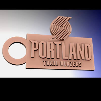 NBA Portland Trail Blazers Logo Printable and Renderable
