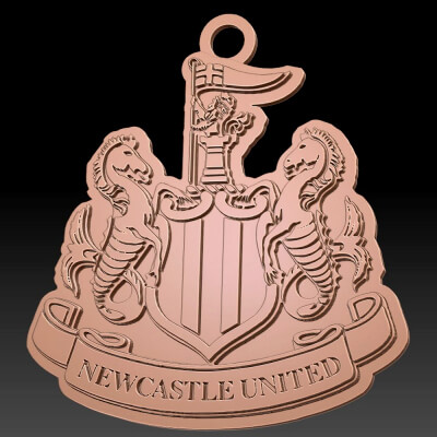 Newcastle United FC Keychan Logo Printable and Renderable